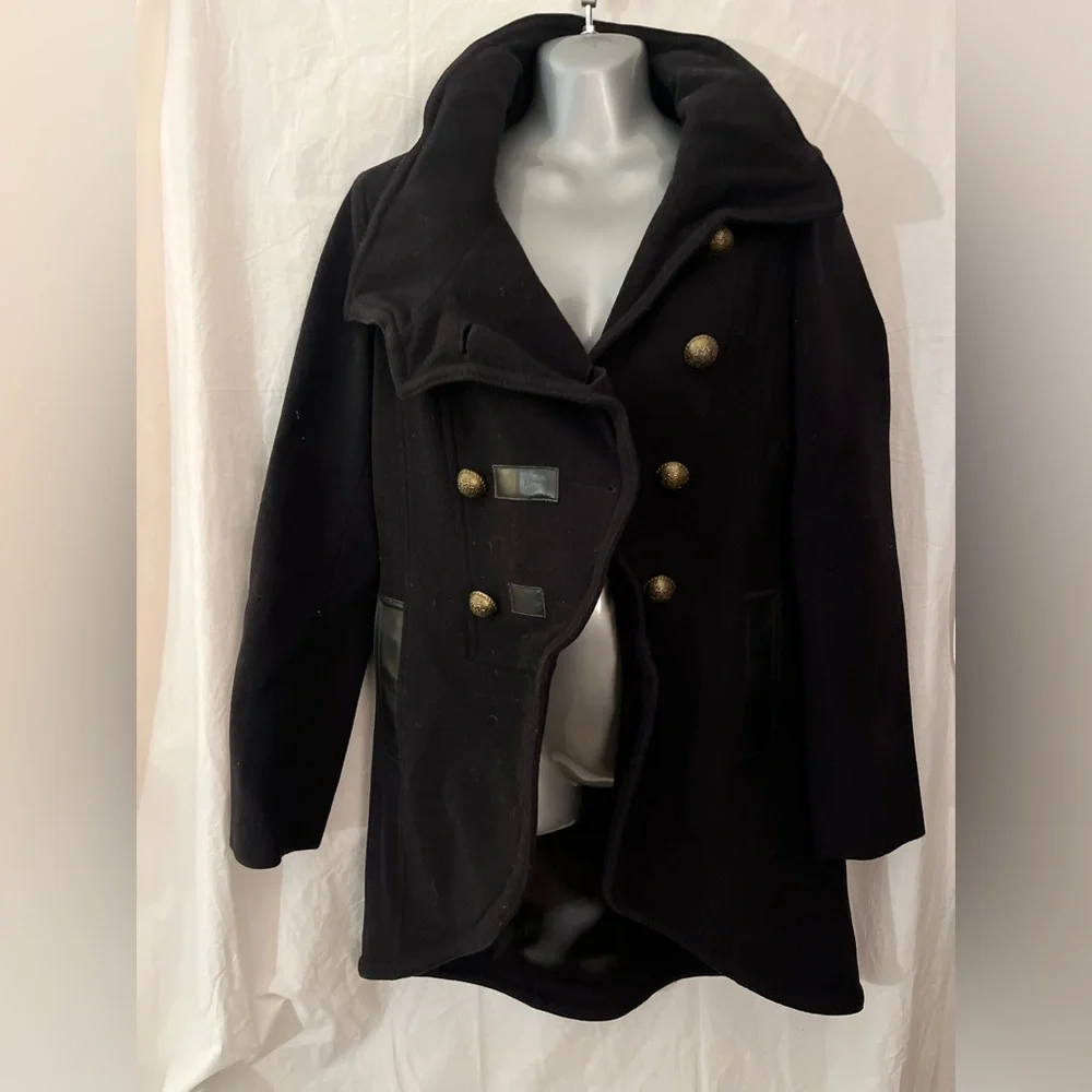 Wool coat MACKAGE with WIRE COLLAR so you can shape it NWOT